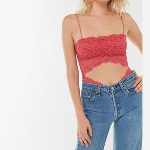 Out From Under Magnolia Lace Cutout Bodysuit